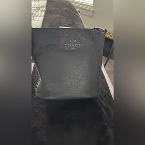 Coach Black Leather bucket purse